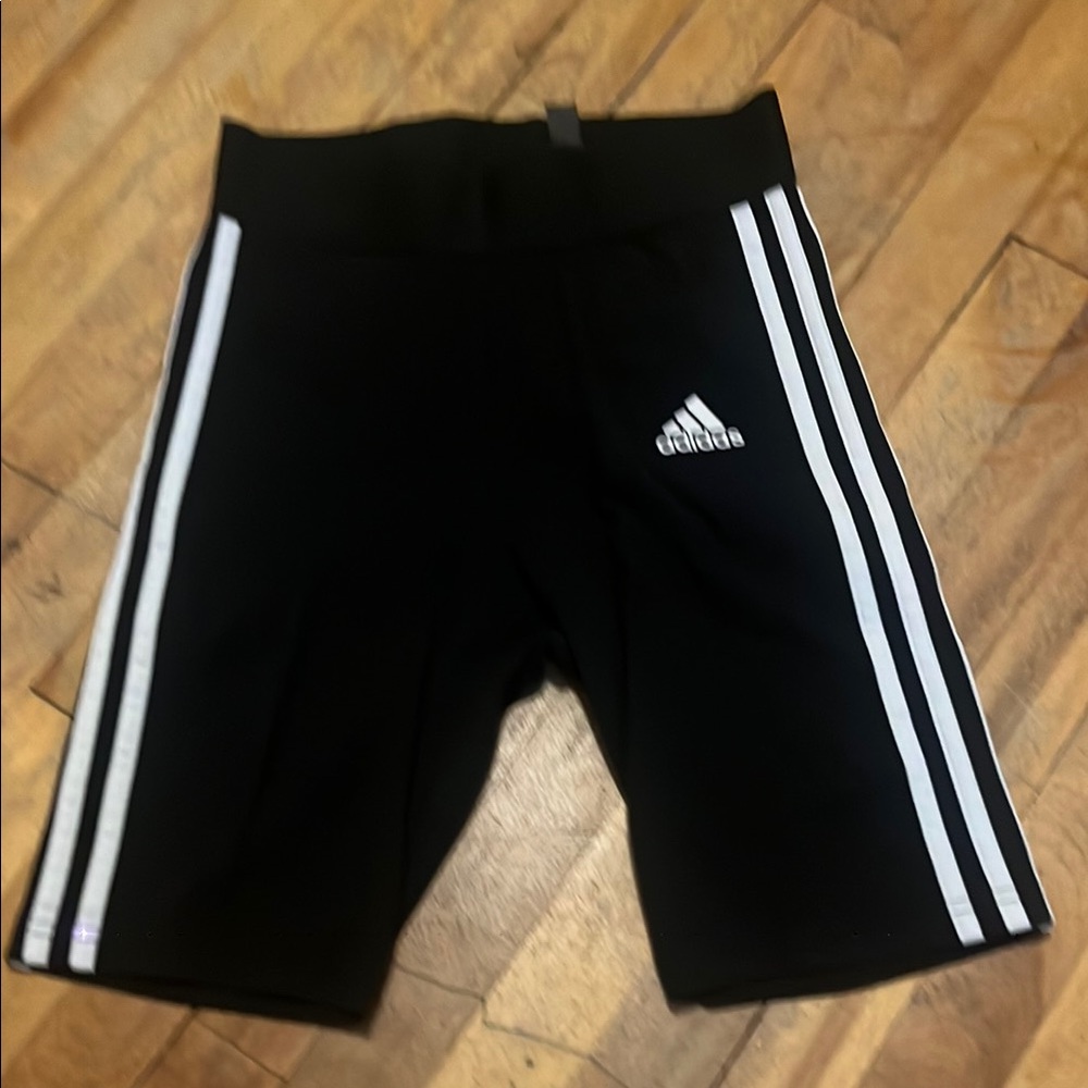 Adidas Black and White Athletic Shorts